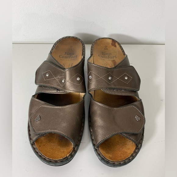Finn comfort Sandals Womens size 9 US (6.5 UK) Brown Leather Made in Germany - Picture 3 of 12